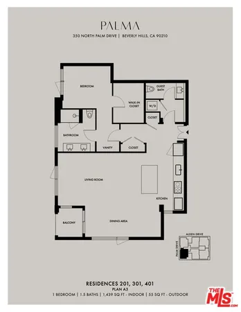 $10,995 | 350 North Palm Drive, Unit 401, Beverly Hills, CA 90210