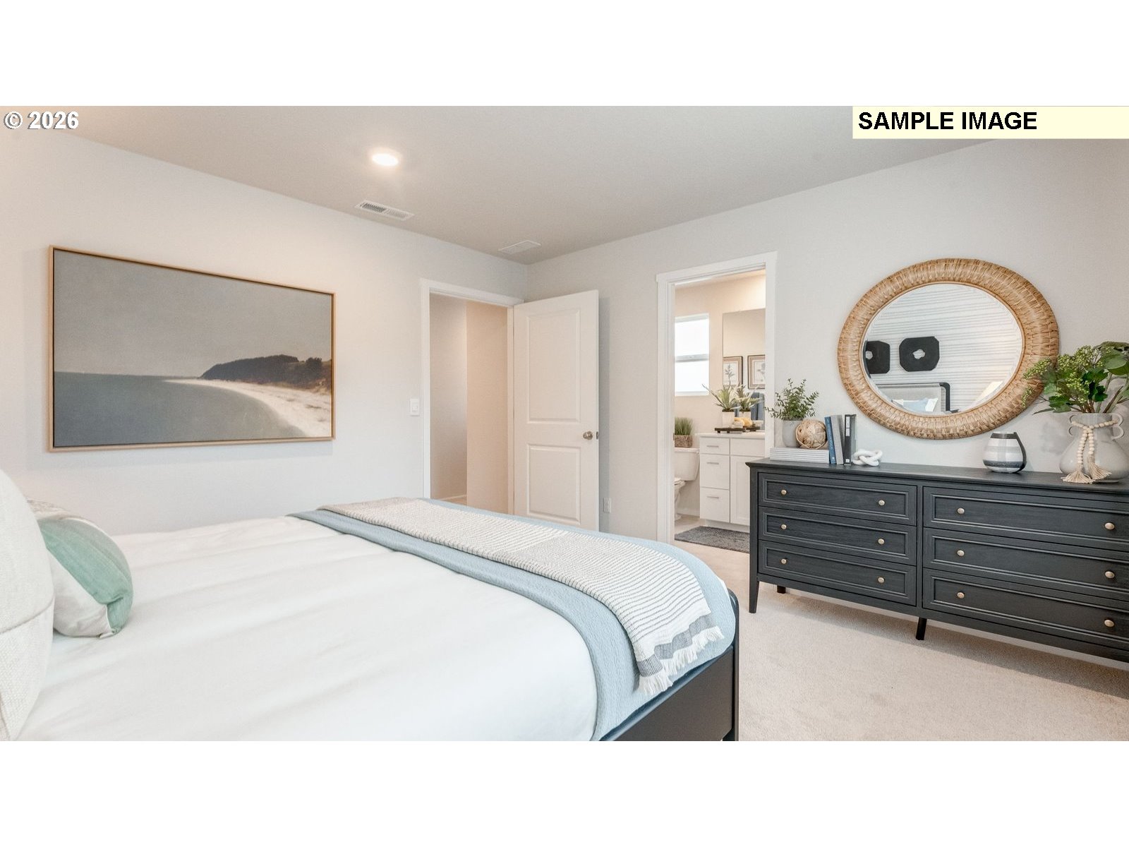 134 Coho Loop Woodland, WA 98674 - Photo 18 of 23 a bedroom with a bed and a dresser
