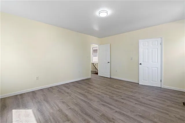 wooden floor in a room