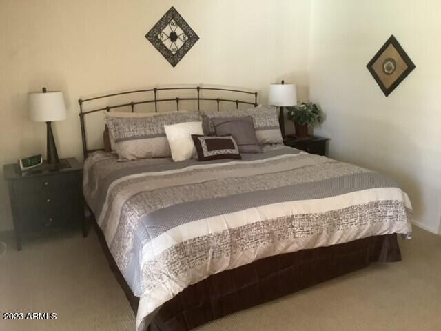 8649 East Royal Palm Road, Unit 104 Scottsdale, AZ 85258 - Photo 8 of 20 a large bed sitting in a bedroom next to a lamp