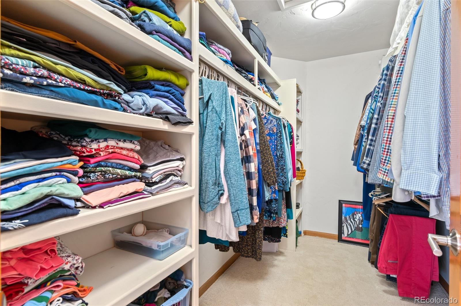 30754 Stratton Court Evergreen, CO 80439 - Photo 24 of 40 a view of walk in closet with clothes and shoes