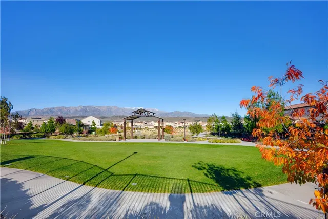 a view of an outdoor space yard and mountain