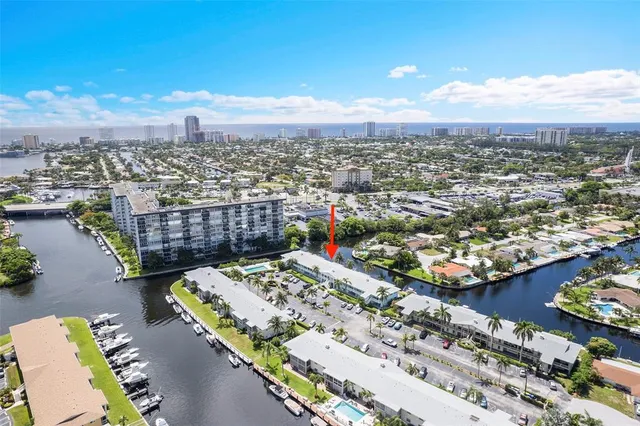 a view of a city with tall buildings