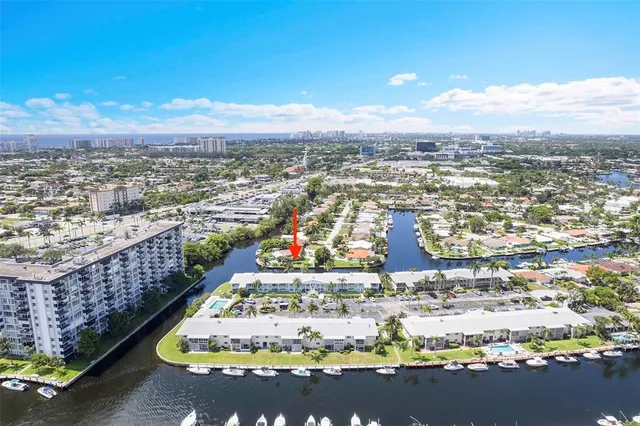 an aerial view of a city