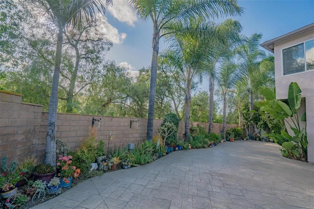 12236 Pepper Tree Lane Poway, CA 92064 - Photo 3 of 6 a view of a garden with plants and large trees