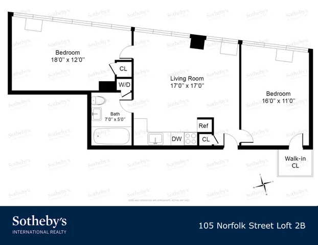 $899,000 | 105 Norfolk Street, Unit 2B | Lower East Side