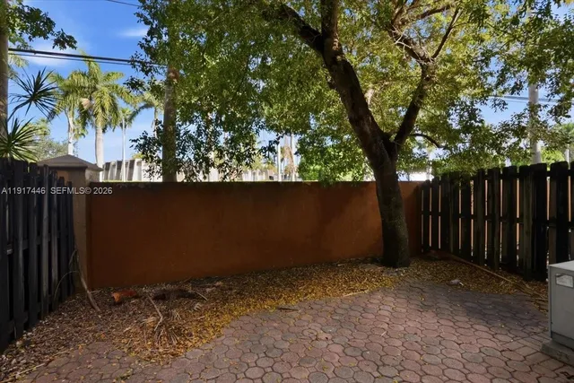 a backyard of a house