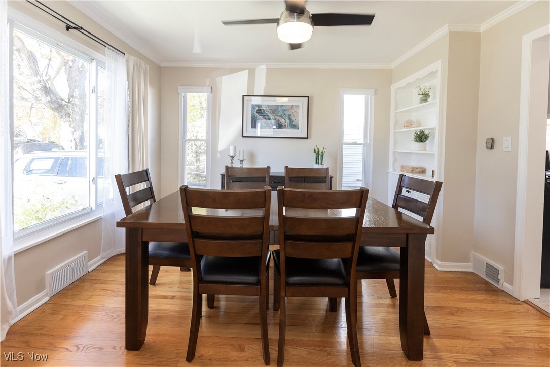 2783 Hampton Road Rocky River, OH 44116 - Photo 8 of 41 The formal dining area offers built-in cabinetry and gleaming hardwood floors!