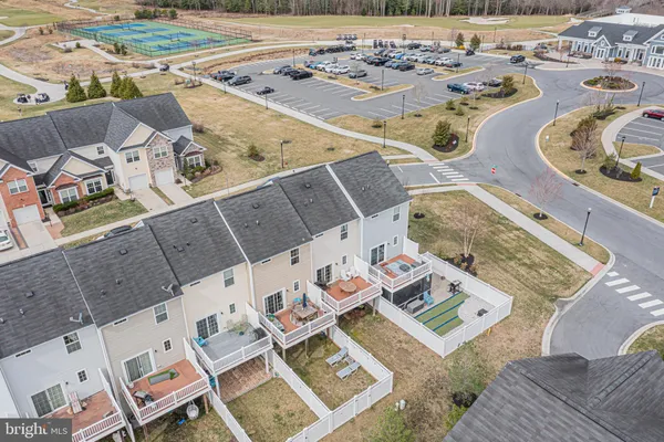 large aerial view of residential houses with outdoor space