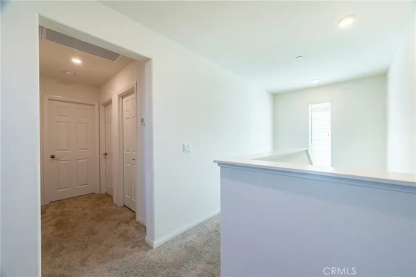 a view of hallway with window