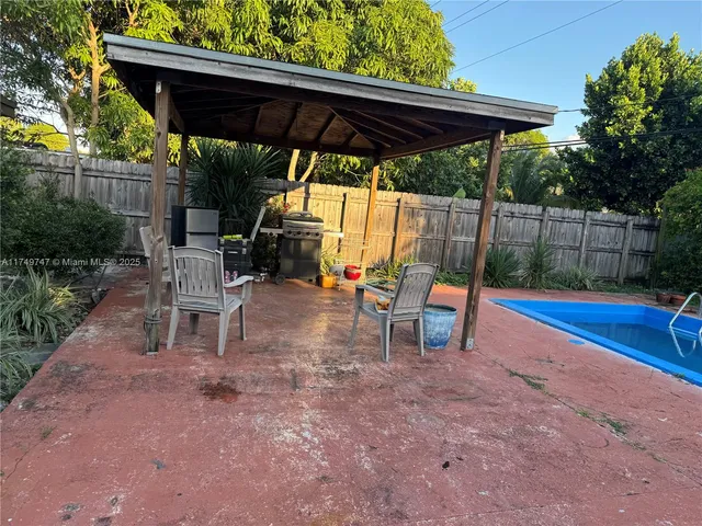 a view of outdoor space with seating