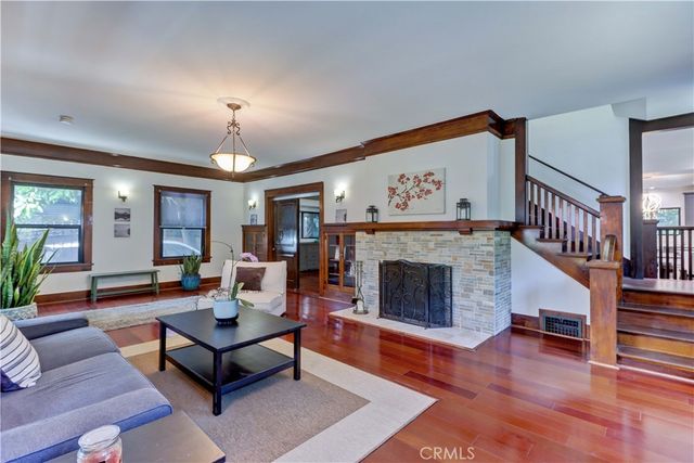 a living room with furniture and window