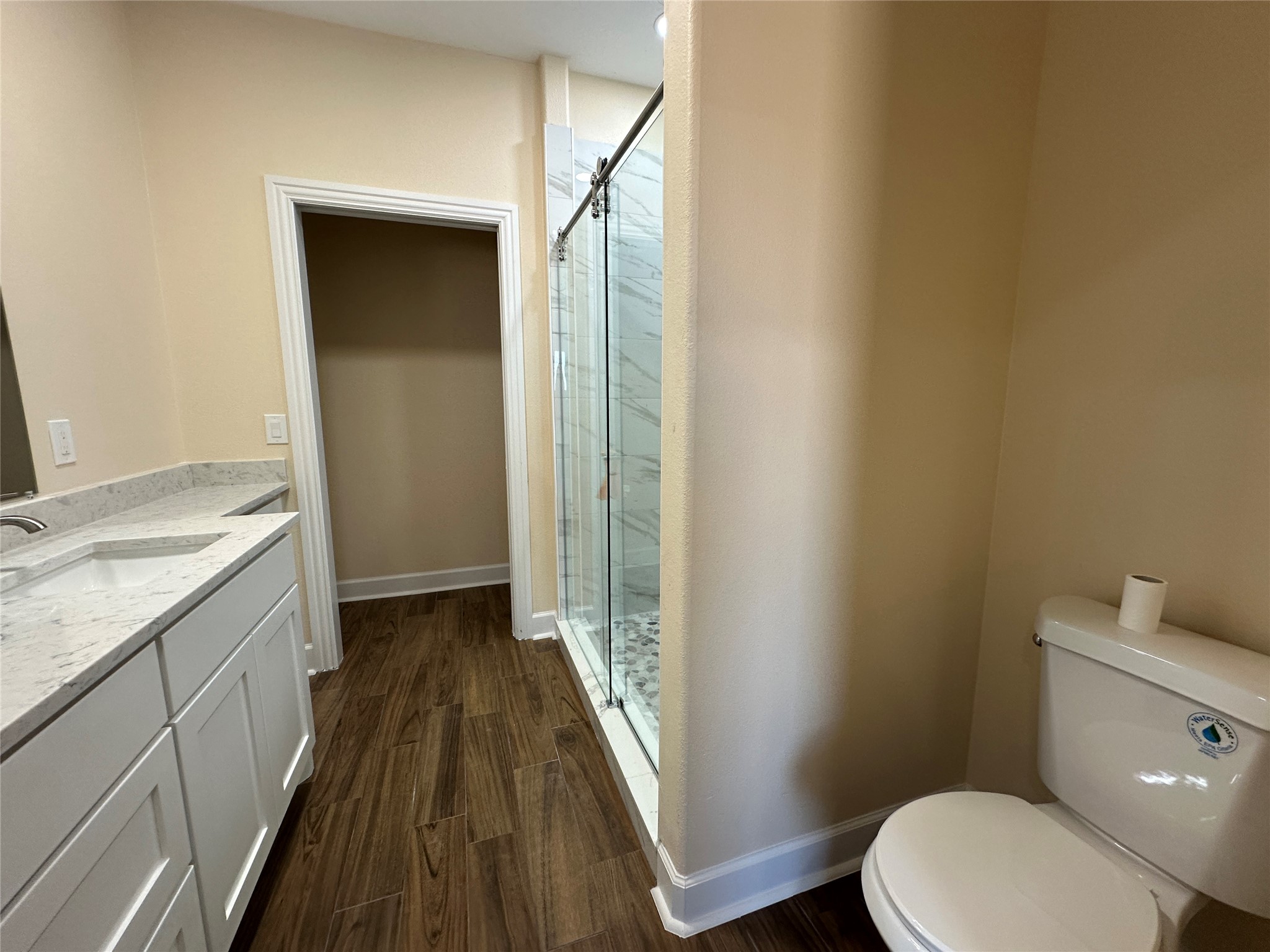 4334 Maass Road Burton, TX 77835 - Photo 26 of 44 a bathroom with a sink and a mirror