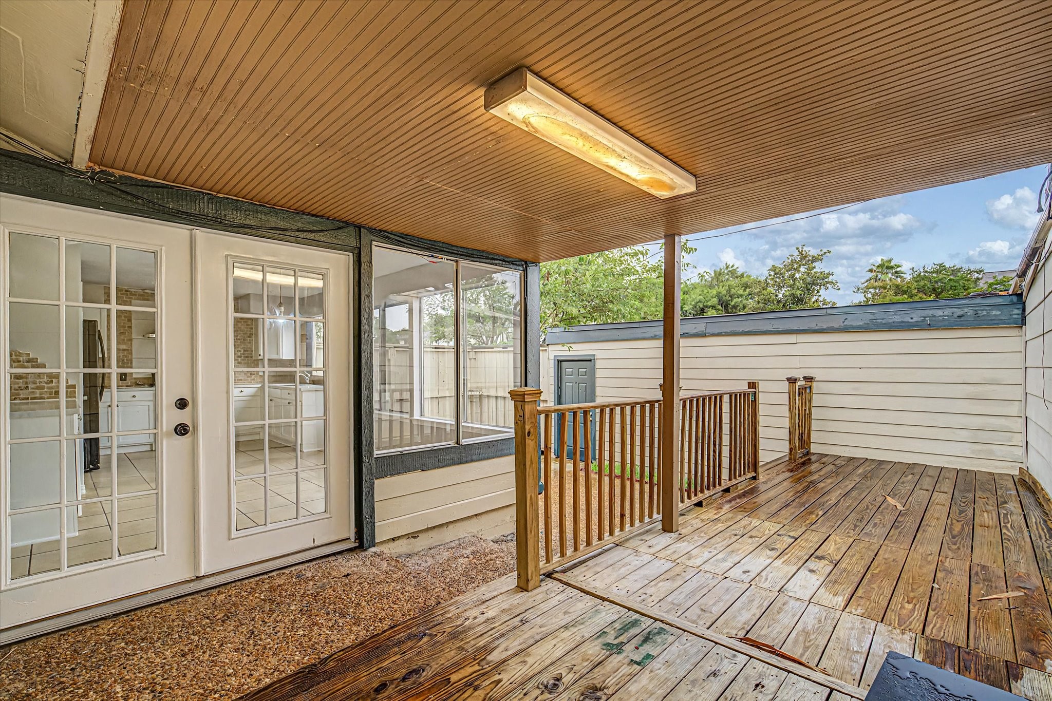 7330 South Dairy Ashford Road Houston, TX 77072 - Photo 29 of 33 a view of a balcony with wooden floor