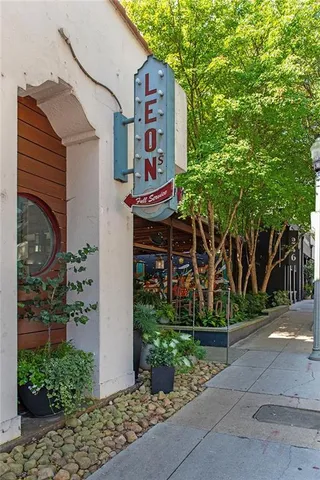 a view of a building with a outdoor space