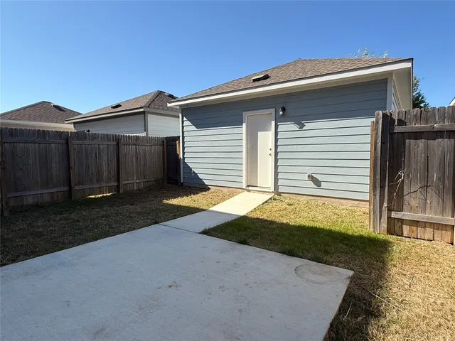 a backyard of a house