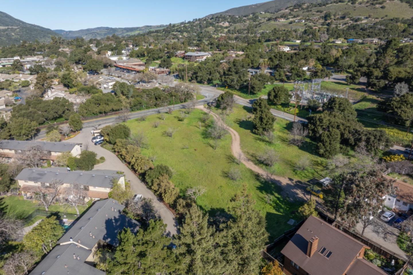 29 East Carmel Valley Road Carmel Valley, CA 93924 - Photo 8 of 15 an aerial view of a city with lots of residential buildings