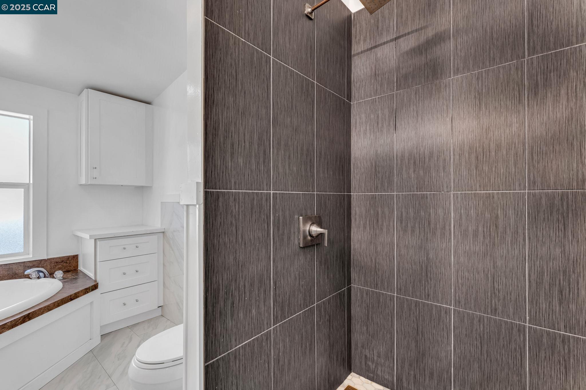 189 Suez Drive, Unit 72 Pacheco, CA 94553 - Photo 23 of 45 a bathroom with a shower a toilet and sink