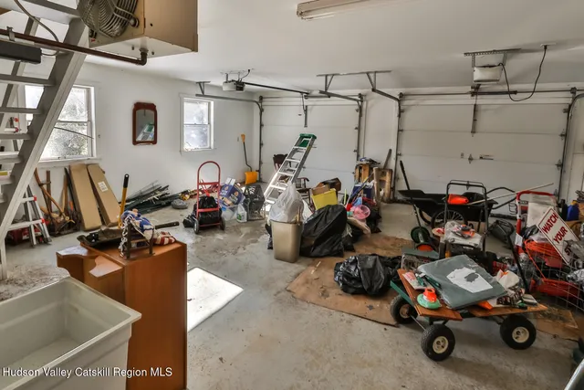 a view of a room with stairs