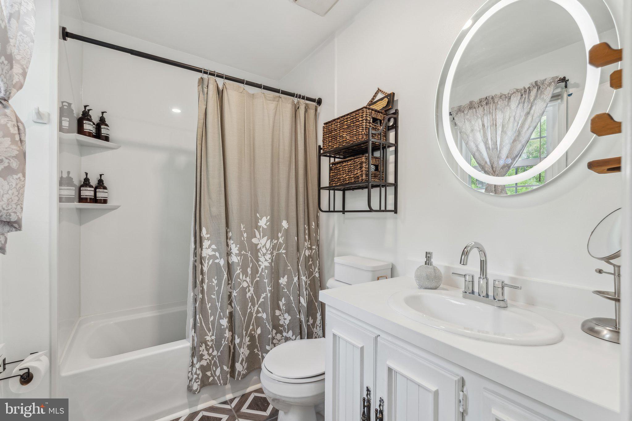 5232 Sumerduck Road Sumerduck, VA 22742 - Photo 14 of 40 a bathroom with a sink a toilet and a mirror