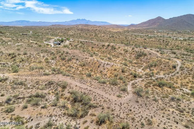 a view of city and mountain