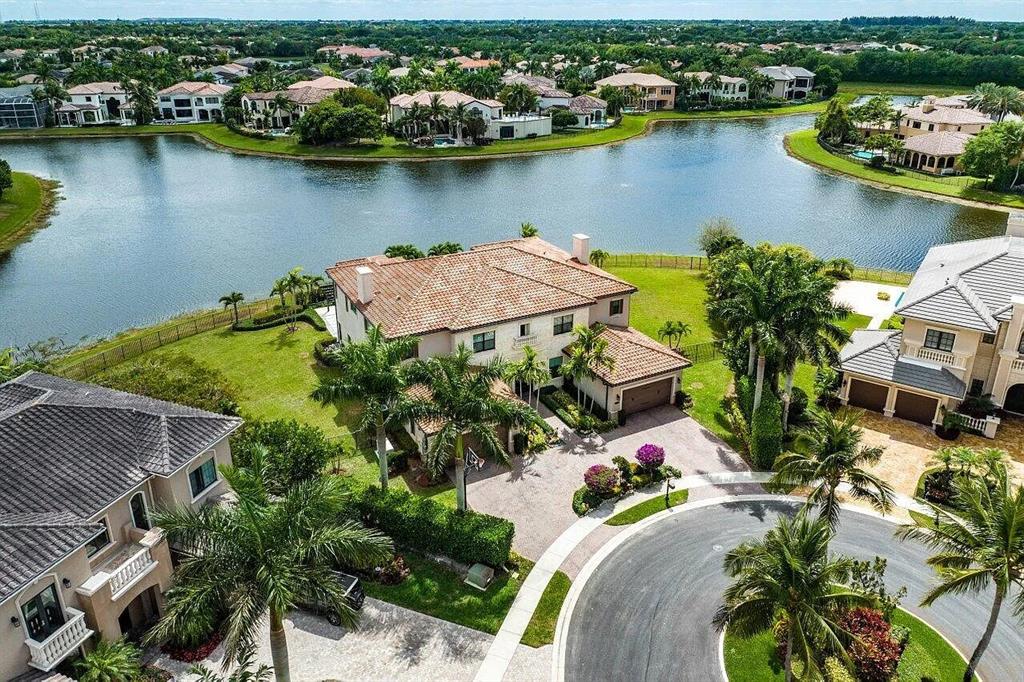 17511 Cadena Drive Boca Raton, FL 33496 - Photo 21 of 62 an aerial view of a house with outdoor space and lake view