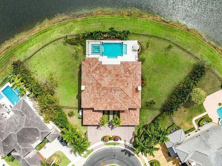 17511 Cadena Drive Boca Raton, FL 33496 - Photo 45 of 62 an aerial view of a house with a garden