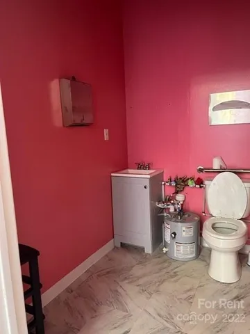a bathroom with a sink and a toilet