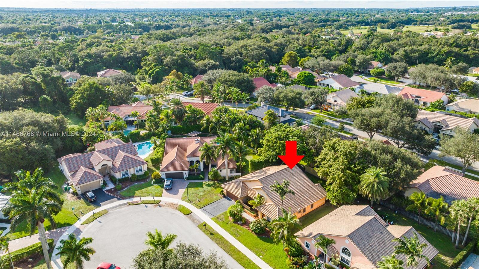 9641 Ridgeside Court Davie, FL 33328 - Photo 46 of 47 an aerial view of a house with a yard basket ball court and outdoor seating