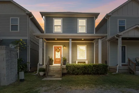 a front view of a house