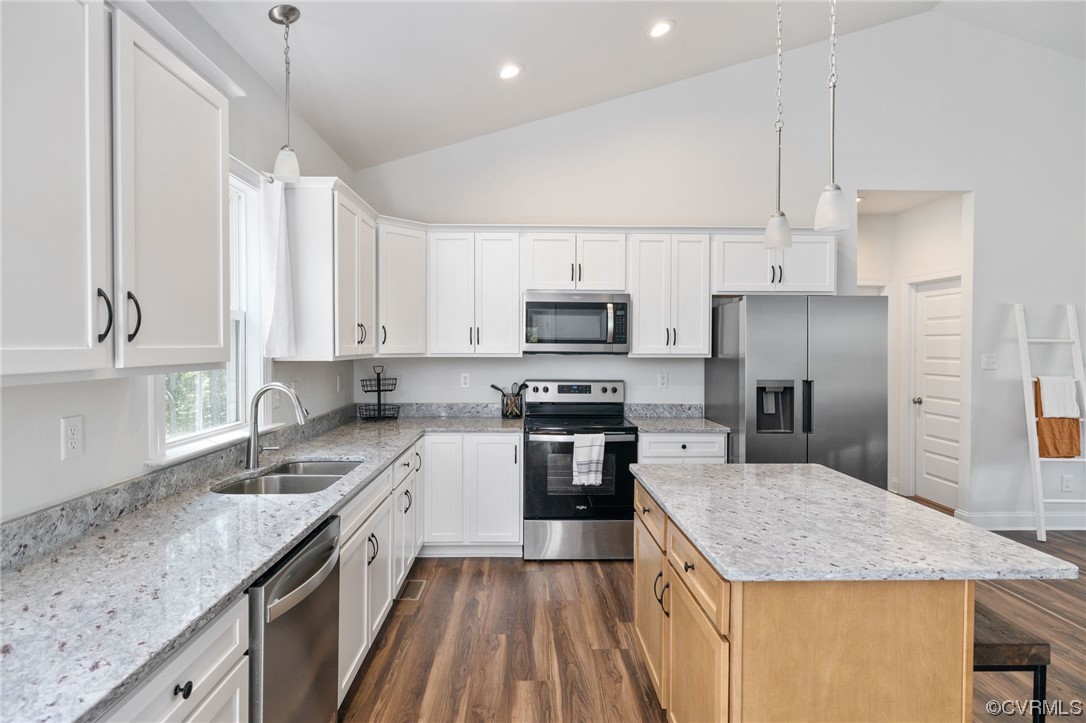 922 Kennon Road Mineral, VA 23117 - Photo 17 of 36 a kitchen with a sink stove and refrigerator