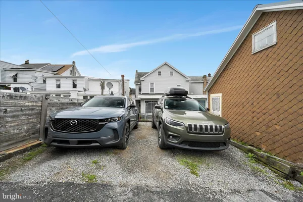 a car parked in garage