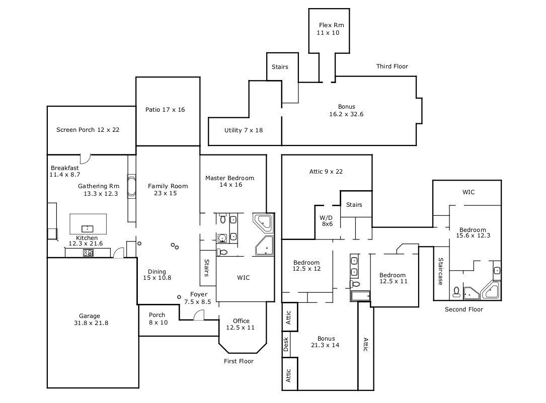 7100 Saratoga Springs Way Raleigh, NC 27613 - Photo 24 of 24 Floor Plan