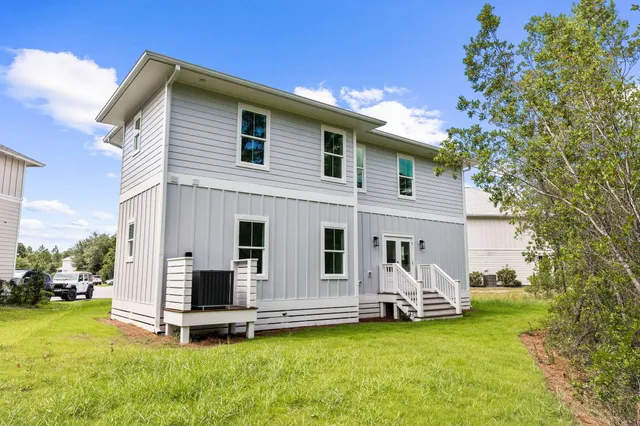 a view of a lake with a city