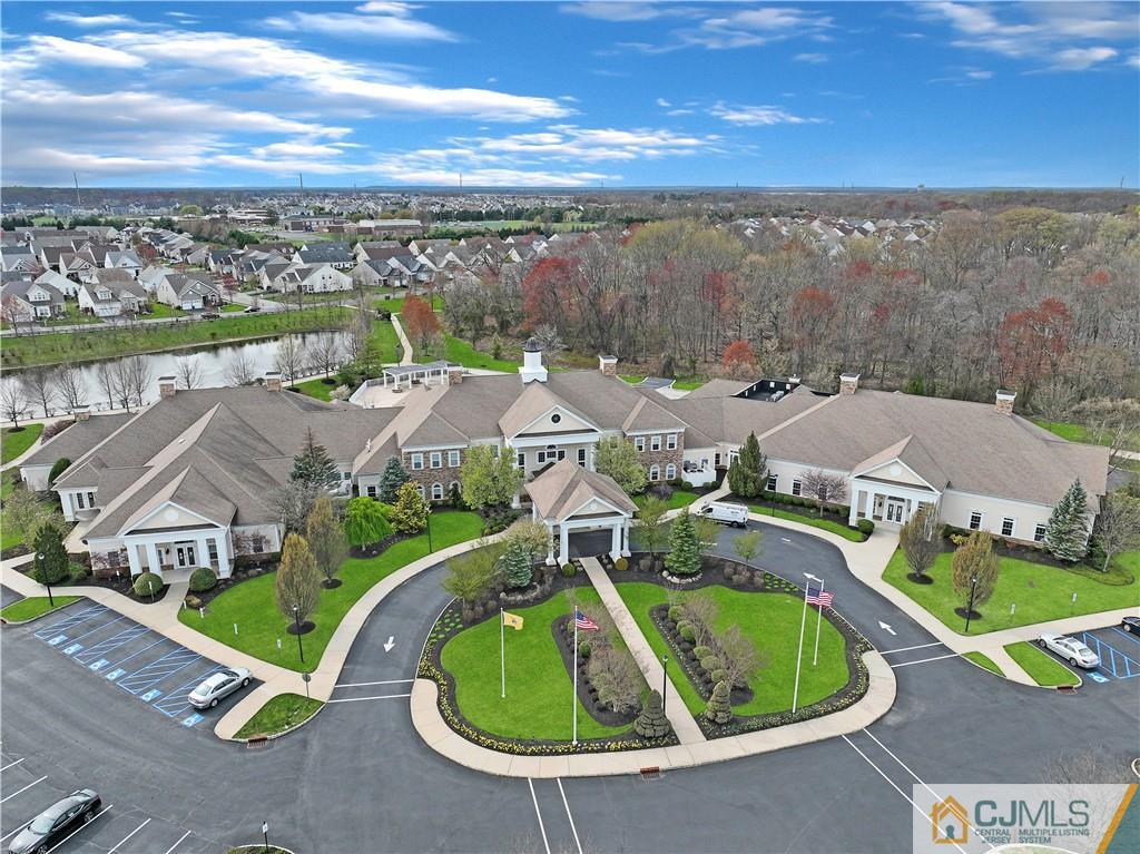 18 Mandrake Road Monroe Township, NJ 08831 - Photo 40 of 44 an aerial view of residential house with outdoor space and lake view