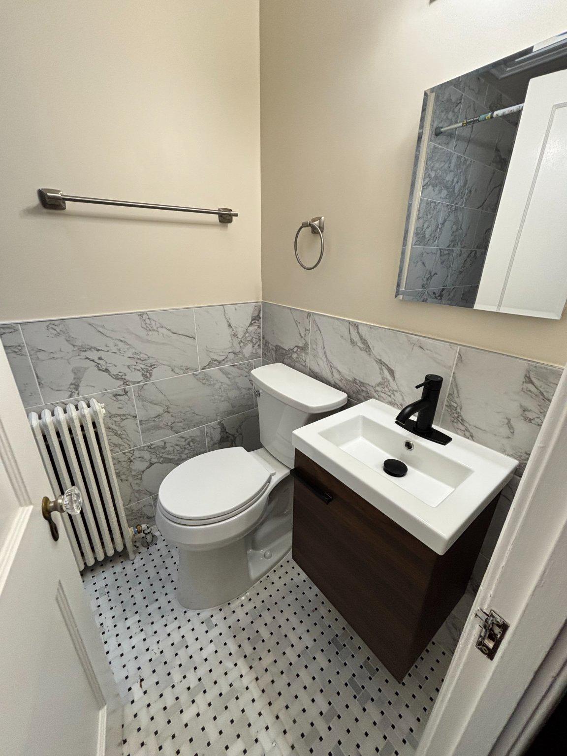 3756 W Street Northwest Washington, DC 20007 - Photo 14 of 20 Newly renovated upstairs bathroom