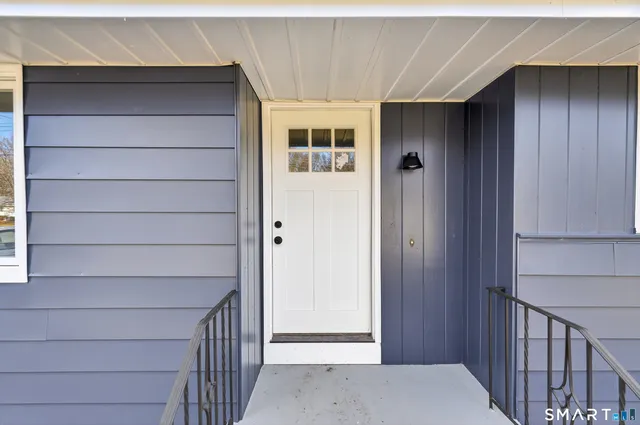 a view of front door