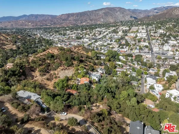 a view of city and mountain