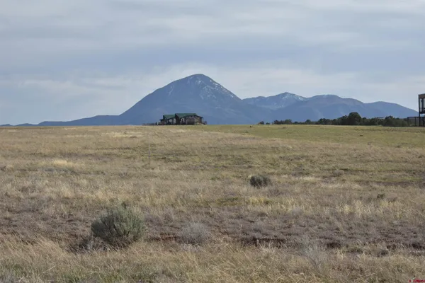 a view of an outdoor space and mountain view