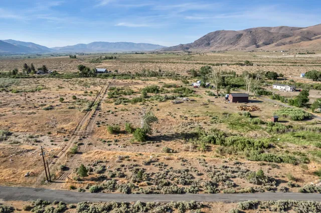 a view of lake and mountain
