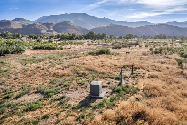 a view of a city with mountain view