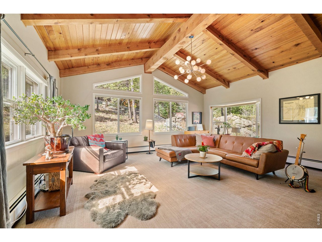 526 Brook Road Boulder, CO 80302 - Photo 2 of 41 Nature Surround w/ Vaulted Wood Beam Ceilings