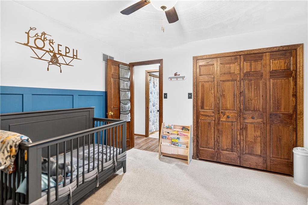 420 Kennedy Road Charleroi, PA 15022 - Photo 20 of 40 workspace with wooden floor windows and stairs