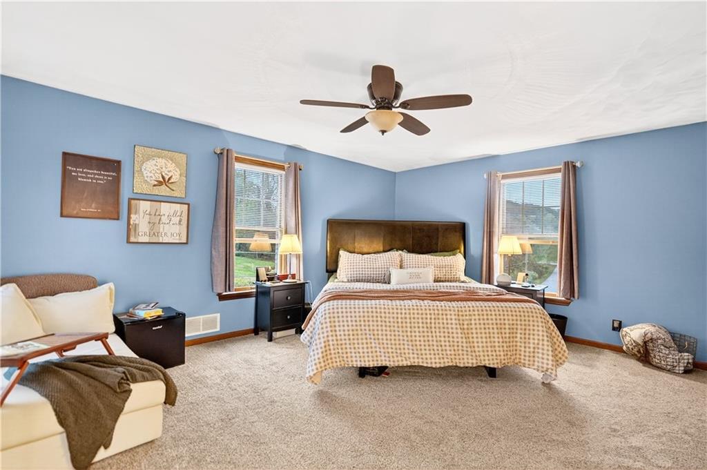 420 Kennedy Road Charleroi, PA 15022 - Photo 10 of 40 a bedroom with a bed couch and window