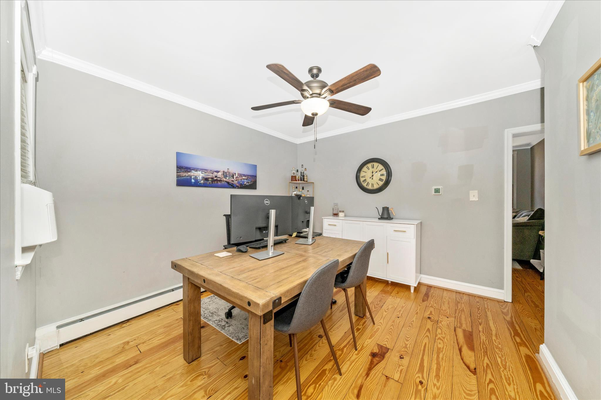 313 North Market Street Frederick, MD 21701 - Photo 9 of 40 a view of a workspace with furniture and wooden floor