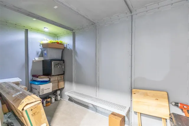 a workspace with furniture and window