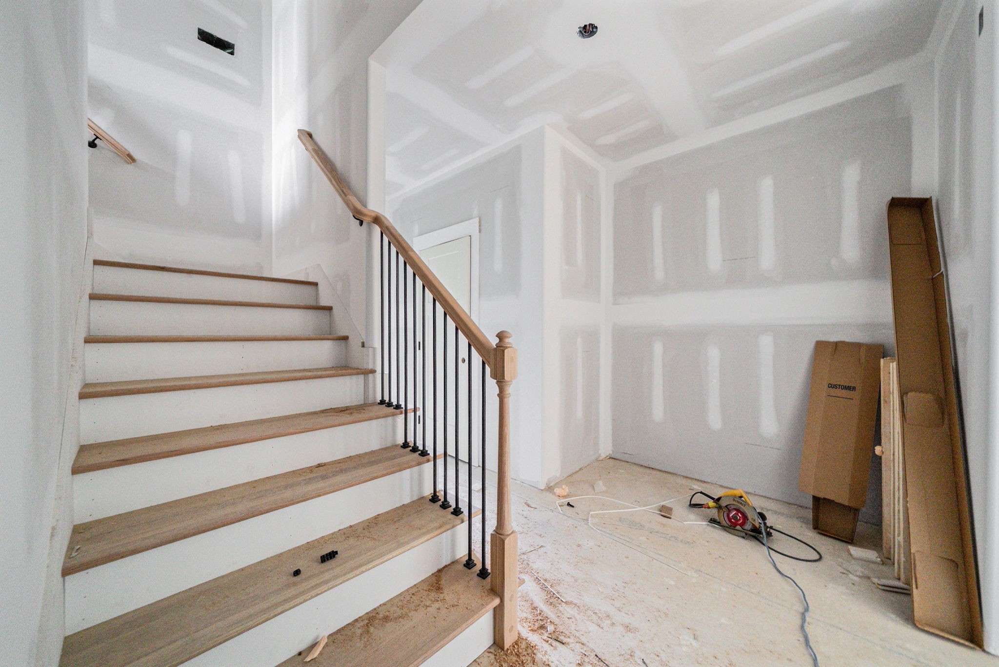 1870 Southside Road Southside, TN 37171 - Photo 25 of 35 a view of entryway with wooden floor and staircase