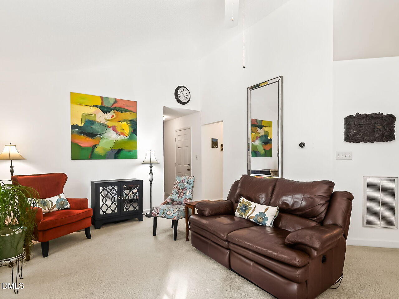 5 Flagstaff Court Durham, NC 27713 - Photo 10 of 40 a living room with furniture and a fireplace