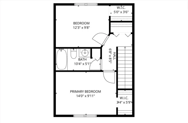 a picture of a bench in front of a door