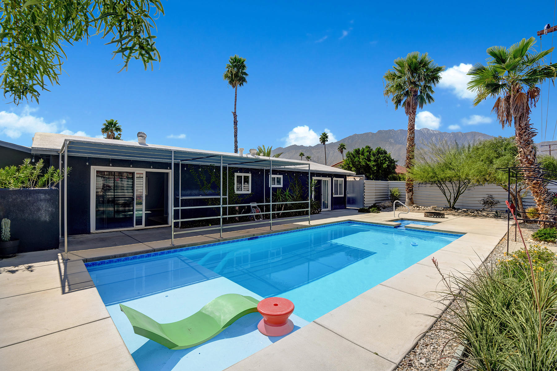 2424 East Powell Road Palm Springs, CA 92262 - Photo 5 of 23 POOL AND SPA TO HOUSE AND MOUNTAINS MLS